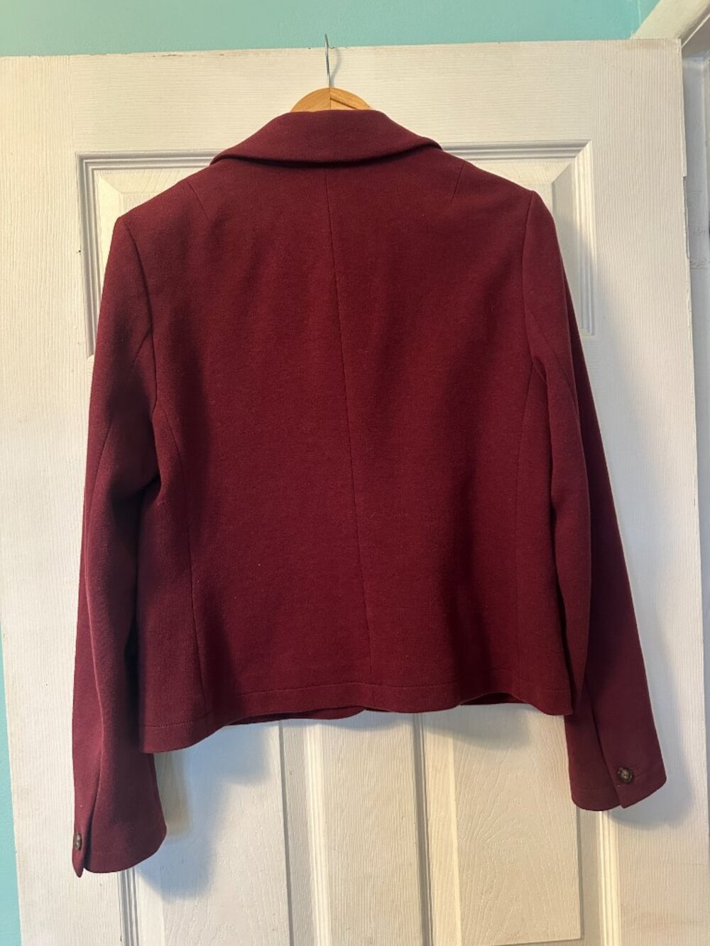 Cartonnier by Anthropologie Maroon/Plum 1 Button Blazer Sz - Picture 2 of 4